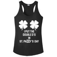 I Put The Double Ds In St Paddys Day Funny St Patrick's Day Ladies PosiCharge Competitor Racerback Tank