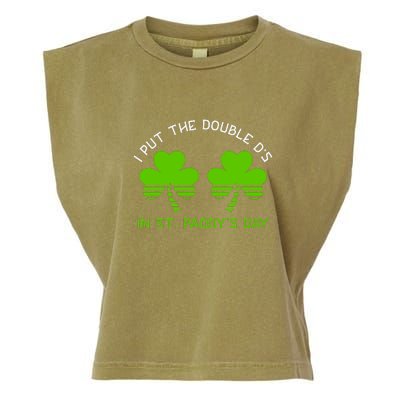 I Put The Double D's In St Paddy's Day Naughty Irish Girl Garment-Dyed Women's Muscle Tee