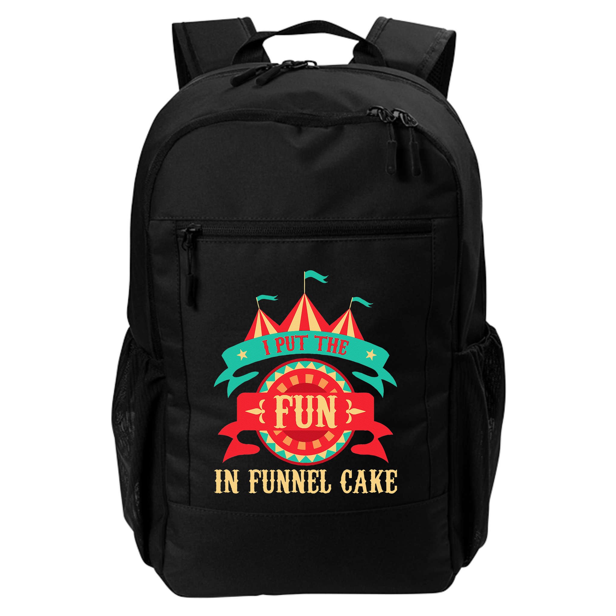 I Put The Fun In Funnel Cake Circus Birthday Party Costume Backpack