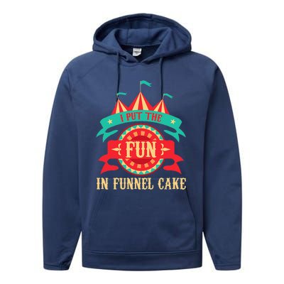 I Put The Fun In Funnel Cake Circus Birthday Party Costume Performance Fleece Hoodie