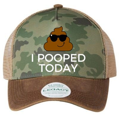 I Pooped Today Funny Poop Legacy Tie Dye Trucker Hat
