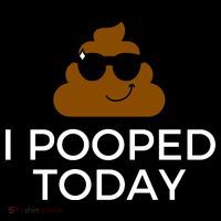 I Pooped Today Funny Poop Apron