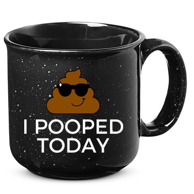 I Pooped Today Funny Poop 15oz Campfire Ceramic Mug