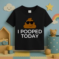 I Pooped Today Funny Poop Toddler T-Shirt
