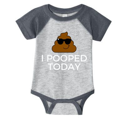 I Pooped Today Funny Poop Infant Baby Jersey Bodysuit