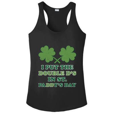 I Put The Double Ds In St Paddys Day Funny St Patricks Boobs Gift Ladies PosiCharge Competitor Racerback Tank