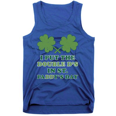 I Put The Double Ds In St Paddys Day Funny St Patricks Boobs Gift Tank Top