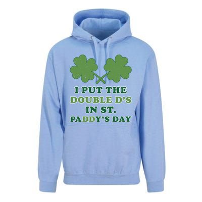 I Put The Double Ds In St Paddys Day Funny St Patricks Boobs Gift Unisex Surf Hoodie