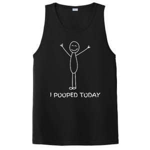 I Pooped Today Funny Poop PosiCharge Competitor Tank