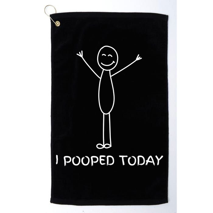 I Pooped Today Funny Poop Golf Towel