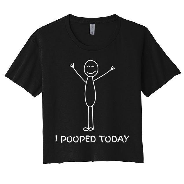 I Pooped Today Funny Poop Crop Top