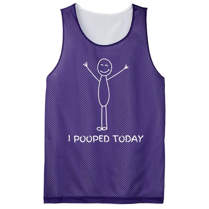 I Pooped Today Funny Poop Mesh Reversible Basketball Jersey Tank