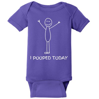 I Pooped Today Funny Poop Baby Bodysuit