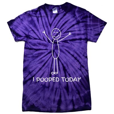 I Pooped Today Funny Poop Tie-Dye T-Shirt