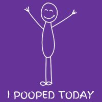 I Pooped Today Funny Poop Women's Tri-Blend 3/4-Sleeve Raglan Shirt