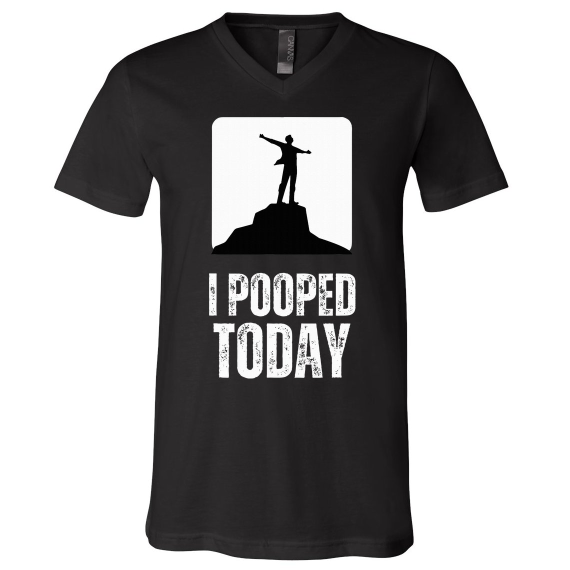 I Pooped Today V-Neck T-Shirt