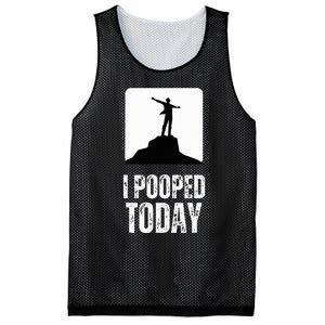 I Pooped Today Mesh Reversible Basketball Jersey Tank