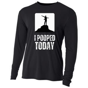 I Pooped Today Cooling Performance Long Sleeve Crew