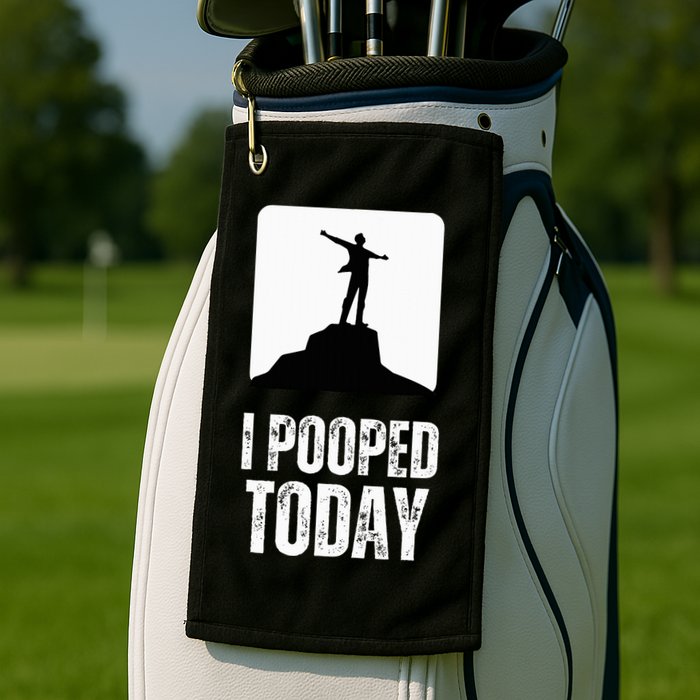 I Pooped Today Golf Towel