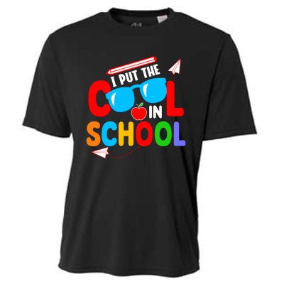 I Put The Cool School Back To School Gift Teacher Student Cooling Performance Crew T-Shirt