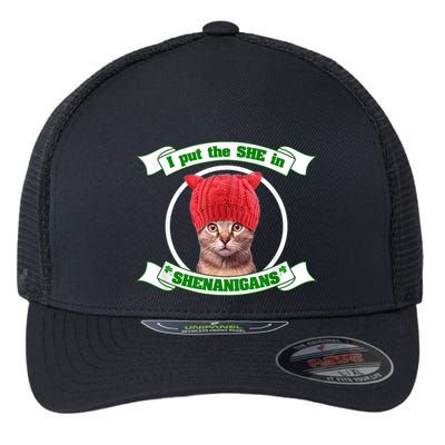 I Put The She In Shenanigans T St PaddyS Day Edition Flexfit Unipanel Trucker Cap