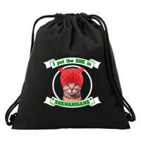 I Put The She In Shenanigans T St PaddyS Day Edition Drawstring Bag