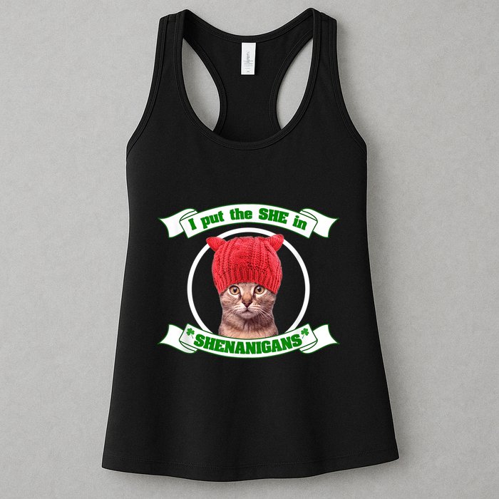 I Put The She In Shenanigans T St PaddyS Day Edition Womens Tank Top