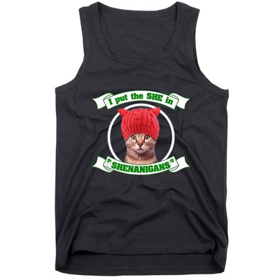 I Put The She In Shenanigans T St PaddyS Day Edition Tank Top