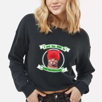 I Put The She In Shenanigans T St PaddyS Day Edition Cropped Pullover Crew