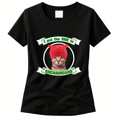 I Put The She In Shenanigans T St PaddyS Day Edition Womens T-Shirt