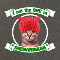 I Put The She In Shenanigans T St PaddyS Day Edition Cotton Canvas Backpack