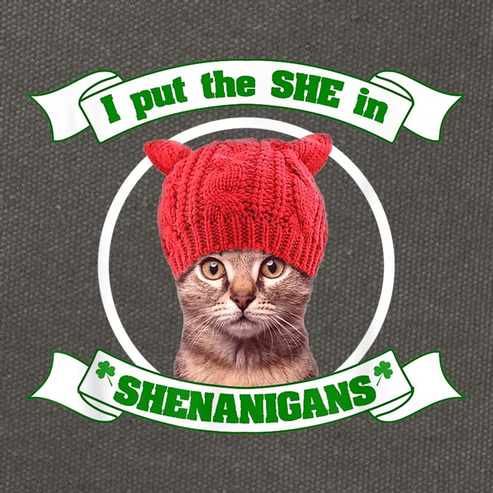 I Put The She In Shenanigans T St PaddyS Day Edition Cotton Canvas Backpack