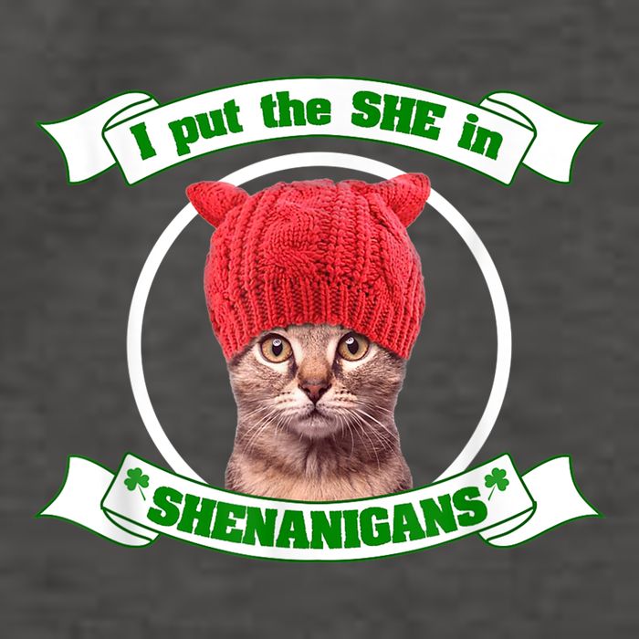 I Put The She In Shenanigans T St PaddyS Day Edition Vector Backpack