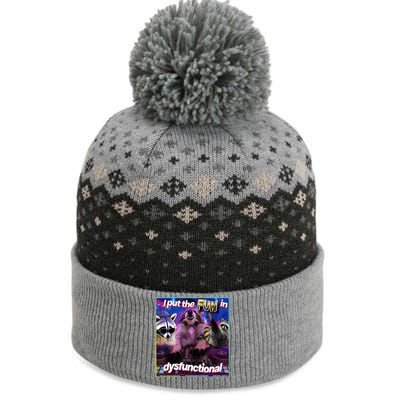 I Put The Sun Dysfunctional Racoon Meme The Baniff Cuffed Pom Beanie