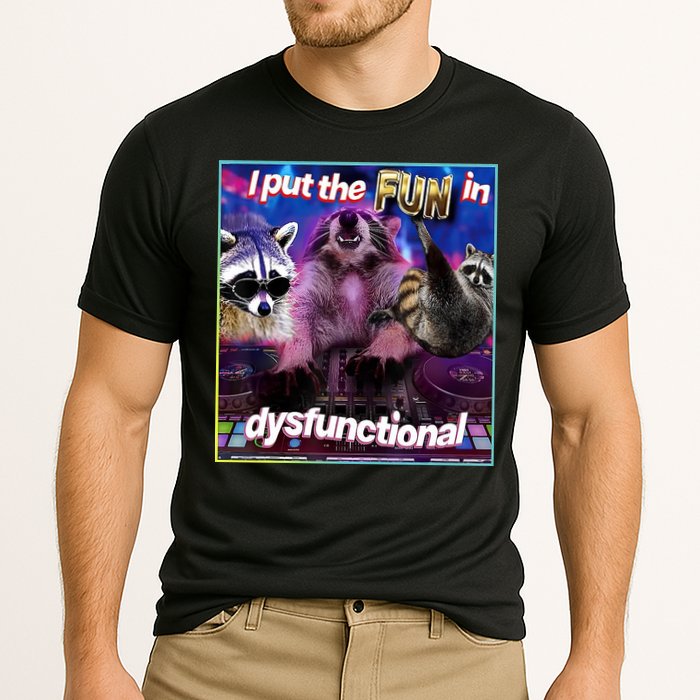 I Put The Sun Dysfunctional Racoon Meme Performance Shirt
