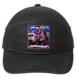 I Put The Sun Dysfunctional Racoon Meme 7-Panel Snapback Hat