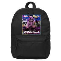 I Put The Sun Dysfunctional Racoon Meme 16 in Basic Backpack