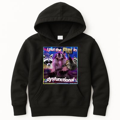 I Put The Sun Dysfunctional Racoon Meme Kids Hoodie