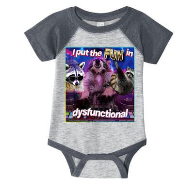 I Put The Sun Dysfunctional Racoon Meme Infant Baby Jersey Bodysuit