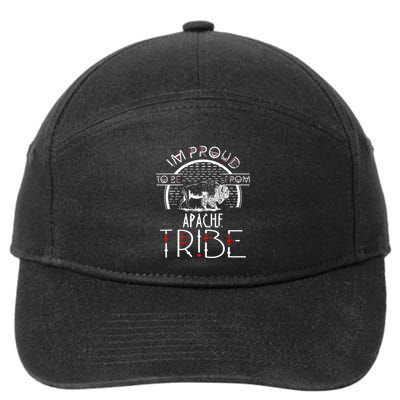 Im Proud To Be From Apache Tribe Native American 7-Panel Snapback Hat
