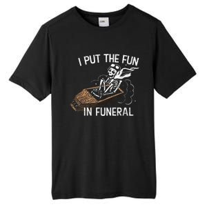 I Put The Fun In Funeral Skeleton Tall Fusion ChromaSoft Performance T-Shirt