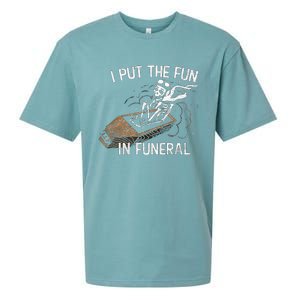 I Put The Fun In Funeral Skeleton Sueded Cloud Jersey T-Shirt