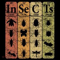 Insects Periodic Table Elements Entomologist Retro Bugs Wool Snapback Cap