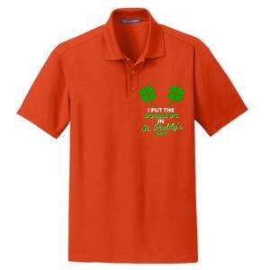 I Put The Double Ds In St Paddys Day Naughty Irish Cool Gift Dry Zone Grid Polo