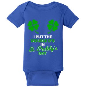 I Put The Double Ds In St Paddys Day Naughty Irish Cool Gift Baby Bodysuit