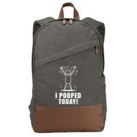 I Pooped Today Cotton Canvas Backpack