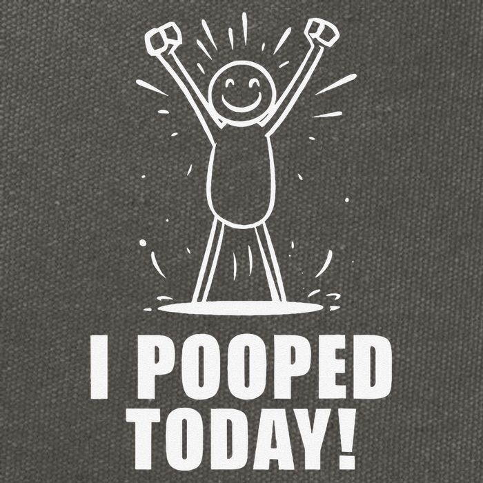 I Pooped Today Cotton Canvas Backpack
