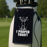 I Pooped Today Golf Towel