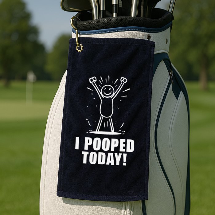 I Pooped Today Golf Towel