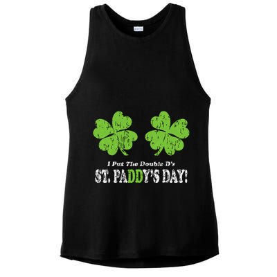I Put The Double Ds In St Paddys Day Funny Parade Ladies PosiCharge Tri-Blend Wicking Tank